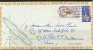 REF LBR 10- N.LLE CALEDONIE LETTRE ILLUSTREE NOUMEA / PARIS 27/12/1971 - Cartas & Documentos