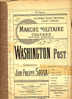 PARTITION DE MUSIQUE / TITRE MARCHE MILITAIRE CELEBRE TWO-STEP AMERICAIN WASHINGTON POST - Andere & Zonder Classificatie