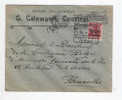 Lettre Germania 14/18 Cachet Etapes GAND - Entete COURTRAI , Savons CALEWAERT  --  4/153 - OC26/37 Etappengebiet