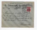 Lettre Germania 14/18 Cachet Etapes GAND - Entete COURTRAI , Savons CALEWAERT  --  4/153 - OC26/37 Etappengebied.