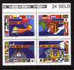 Brazil Mi 2289-2292 ECT 20 Years * * 1989 Flags - Airplane - Parcel - Money - Ongebruikt