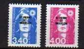 SPM     Neuf **    Y. Et T. N° 555 Et 556     Cote: 4,20 Euros - Unused Stamps