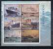 (146) Great Britain / GB / UK / Grande Bretagne Ocean Liners Sheet / Bf Bateux / Ships  ** / Mnh  Michel BL 19 - Blocks & Miniature Sheets