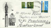 GRAN BRETAGNA - FDC Fo Svizzera - Opening Of Post Office Tower - 8/10/1965 - 1952-1971 Em. Prédécimales