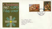 GRAN BRETAGNA - FDC Viaggiata - Christmas - 27/11/1967 - 1952-1971 Pre-Decimale Uitgaves