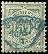 Pays :  20,61 (Allemagne: Wurtenberg (Royaume : Charles Ier (1864-1888)  Yvert Et Tellier N° :  50 (o) - Used