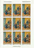 JUGOSLAVIA - SERIE 1510/15 IN MF DA 9v."PITTURE SOCIALI" ANNO 1975** - Unused Stamps
