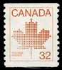 Canada (Scott No. 951 - Feuille D'érable / Maple Leaf) [**] Luxe / ExF - Roulette) - Coil Stamps