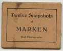 Jolie Pochette 12 Petites Vues Photos Marken Pays-bas Femmes Et Enfants En Tenue Folklorique Bateaux Canaux ... - Marken