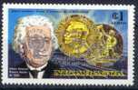 NICARAGUA Poste Aérienne 940a ** MNH Surcharge Argent Prix Nobel Albert EINSTEIN - Albert Einstein