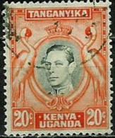 UGANDA-KENYA-TANGANYIKA..1938..Michel # 60 A..used. - Kenya, Ouganda & Tanganyika