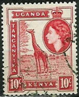 UGANDA-KENYA-TANGANYIKA..1954..Michel # 93..used. - Kenya, Oeganda & Tanganyika