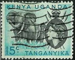 UGANDA-KENYA-TANGANYIKA..1954..Michel # 94 II..used. - Kenya, Uganda & Tanganyika