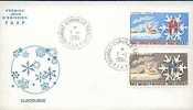 Jolie Fdc 1er Jour T.A.A.F TAAF - Glaciologie Forage Cristaux Géologie ... - 01-01-1984 - FDC