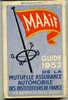 Guide Touristique M.A.I.F. 1953 Côte D'Azur Corse - Corse