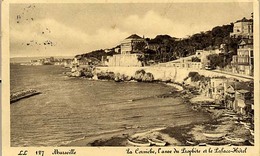 Marseille - La Corniche , L'anse Du Prophète Et Le Palace Hôtel - Endoume, Roucas, Corniche, Strände