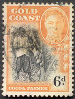 Pays : 140 (Cote De L'Or-Golden Coast)  Yvert Et Tellier N° :  135 (o) - Costa D'Oro (...-1957)