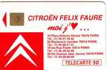 CITROEN PARIS 50U SO3 08.91 ETAT COURANT (traces Sur Recto) - 1991