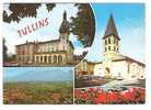 TULLINS ,vue Générale ,l'Eglise  ; Illustrée De CITROEN DS   ;TB - Tullins