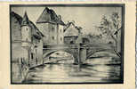 23 - CREUSE - AUBUSSON - VIEUX PONT De La TERRADE - TRES BELLE CARTE D'après GRAVURE - Edition VINCENT - - Aubusson