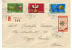 Svizzera - Busta Viaggiata Con Francobolli Del 1954 - Covers & Documents