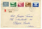 Svizzera - Busta Viaggiata Con La Serie Pro Patria 1956 - Briefe U. Dokumente