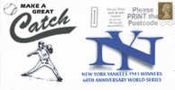 GRAN BRETAGNA - MAKE A GREAT CATCH NEW YORK YANKEES 1943 WINNERS - Baseball