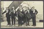 72 LOUE * CARTE PHOTO * Musiciens Accordéons Et Trompettes * Belle CPA Animée - Musique