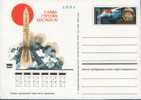 Valentina Tereshkova. Vostok 6 - Russia 1973 Postal Stationery Postcard WOS# 9 - Rusia & URSS