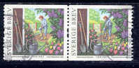 Sweden, Yvert No 2463 Pair (with Number 70) - Used Stamps