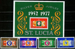 ST.LUSIA..1977..Michel # 407-410 + Block 11...MNH. - St.Lucia (...-1978)