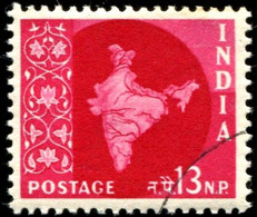 Pays : 229,1 (Inde : République)  Yvert Et Tellier N° :   77 (o) - Usati