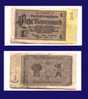 1 RENTENMARK  30 JANVIER 1937 - 1 Rentenmark