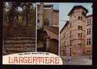 Jolie CP Ardèche Vieux Largentière Cité Médiévale Multivue Montée Mazon Récollets Hôtel De Ville - A Circulée En 1974 - Largentiere