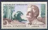 GABON Poste Aérienne   1 ** MNH : Albert SCHWEITZER Kaysersberg Gunsbach Lambaréné Gabon NOBEL Paix - Albert Schweitzer