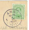 COB 137 Oblitéré ANS 1 Le 4/09/1922 Sur CPA - Postmarks - Points