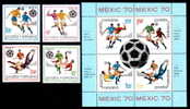 Romania 1970 Mexic World Cup,Football,soccer,MNH+S S - 1970 – Mexique