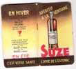 CARNET PUBLICITAIRE  .SUZE  GENTIANE - Alcohol