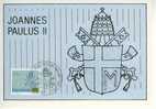 J0656 Voyage Du Pape Jean Paul II Blason 715 Vatican 1981 Premier Jour FDC Maximum - Briefe U. Dokumente