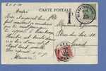 137 Op Postkaart , Cirkelstempel BLANKENBERGHE Op 6/8/20 , Naar GENT Met TX 27 Met Stempel GENT Op 7/8/20 - Lettres & Documents