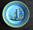 QUIMPER - Vieille Assiette - Oud Bord - Old Plate - AS 1559 - Quimper/Henriot (FRA)