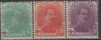 Belgium 1914 Mi# 107-109 * MH - 1914-1915 Rotes Kreuz