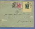 Brief Gefrankeerd Met Uitgeknipte Zegels Van Een Entier+ 280+282, Met Cirkelstempel ANTWERPEN - 1922-1927 Houyoux
