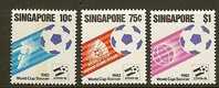 SINGAPORE 1982 MNH Stamp(s) World Cup Football  400-402  #6128 - 1982 – Spain