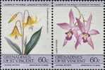 FLOWERS St.Vincent-Grenadines 1985, Erythronium Americanum 60c, Se-tenat Sheet:50    -  Ganze Bogen - St.Vincent (1979-...)