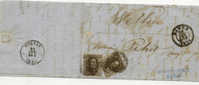 Lettre De Namur 20/02/1859 Avec 2X 10C Vers Wellin - 1849-1865 Medallones (Otros)