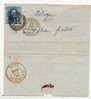 DEVANT De Lettre De Bxl 22/11/1856 Vers JODOIGNE (dc Rouge) - 1849-1865 Medallones (Otros)