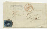 Lettre De Dinant 12/02/1856 Avec 20C Vers L'Eglise -c.arr. Neufchateau - 1849-1865 Medallones (Otros)
