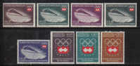 9 - PARAGUAY , OLIMPIADI INVERNALI 1964 :  N. 737/741 + P.A. *** - Hiver 1964: Innsbruck