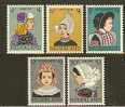NEDERLAND 1960 Unused Hinged Stamp(s) Costumes 755-759 #1077 - Ongebruikt